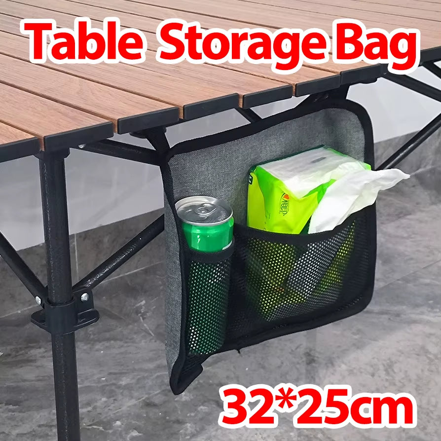 Table Side Storage Bag Outdoor Camping Organizer Bag for Camping Cart Camping Equipment