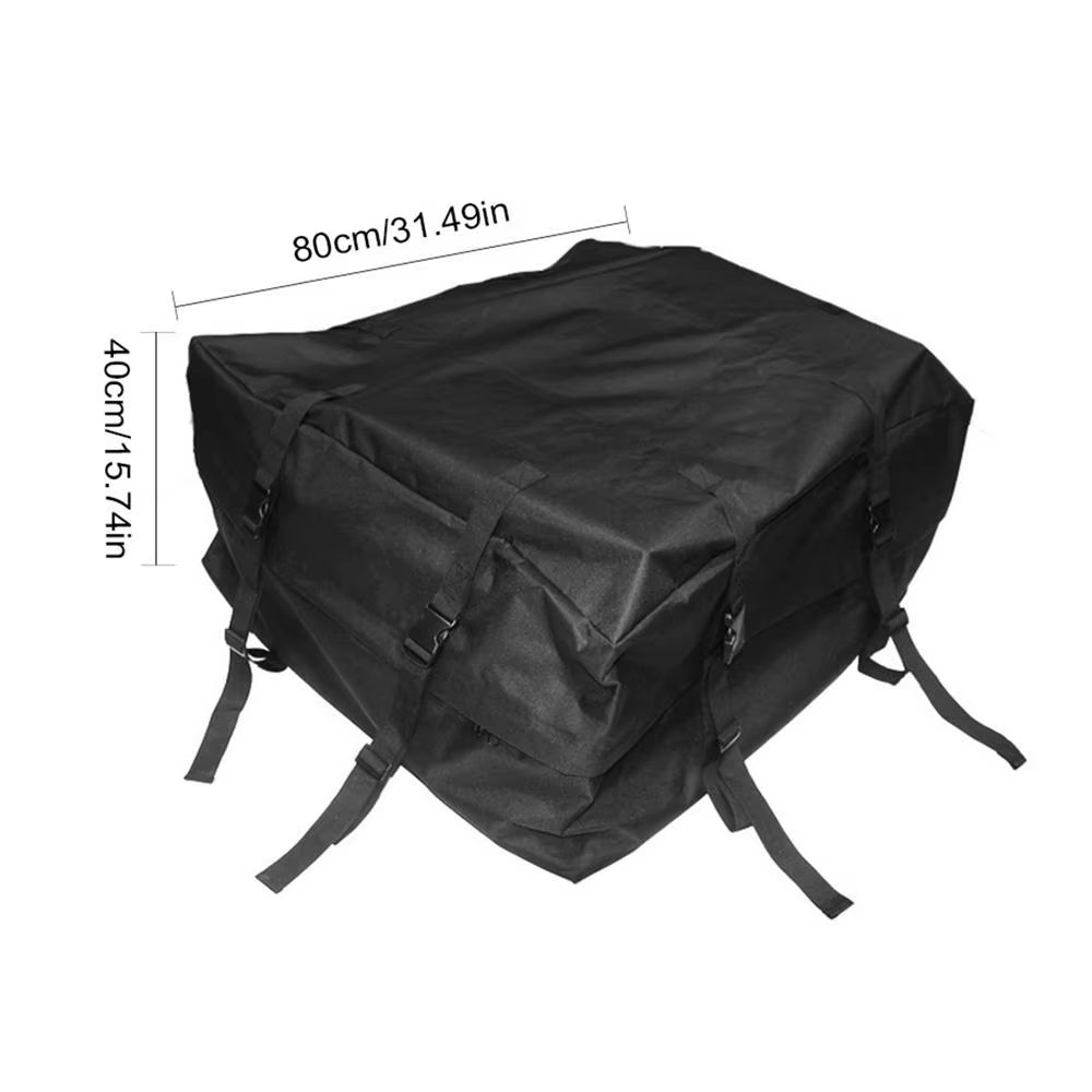 120X51X51Cm Waterproof Car Cargo Roof Bag Waterproof Rooftop Luggage Carrier Black Storage Travel Waterproof SUV Van Security