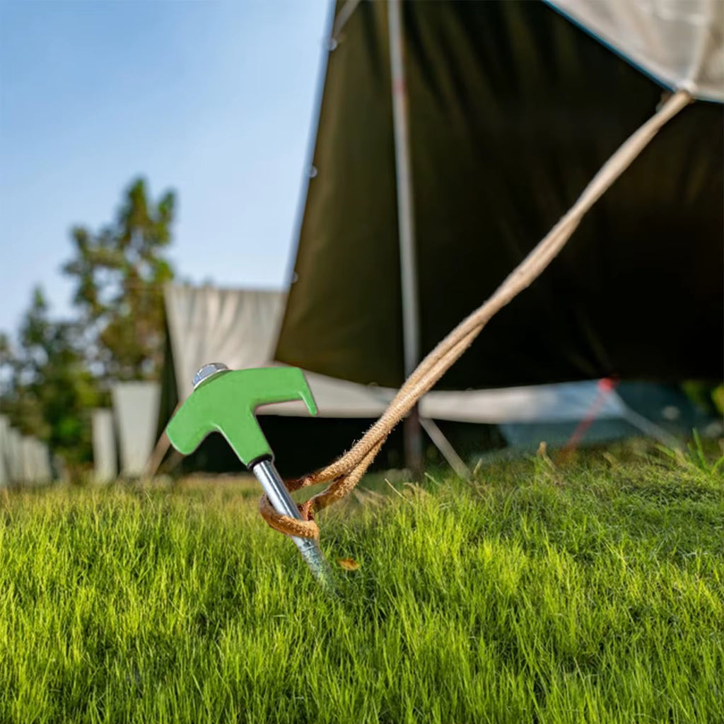 8" Screw in Tent Stakes- Ground Anchors Screw,2024 New Screw in Tent Stakes Heavy Duty Tent Stakes for Outdoor Camping