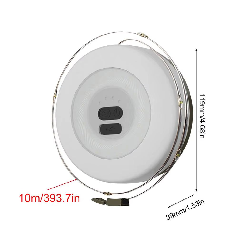 Outdoor Camping String Lights Tent Lights Camping Lights String Adjustable Brightness Rechargeable Camp Lights Camping Accessory