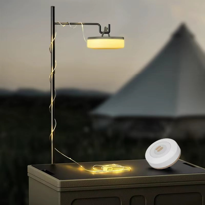 Outdoor Camping String Lights Tent Lights Camping Lights String Adjustable Brightness Rechargeable Camp Lights Camping Accessory