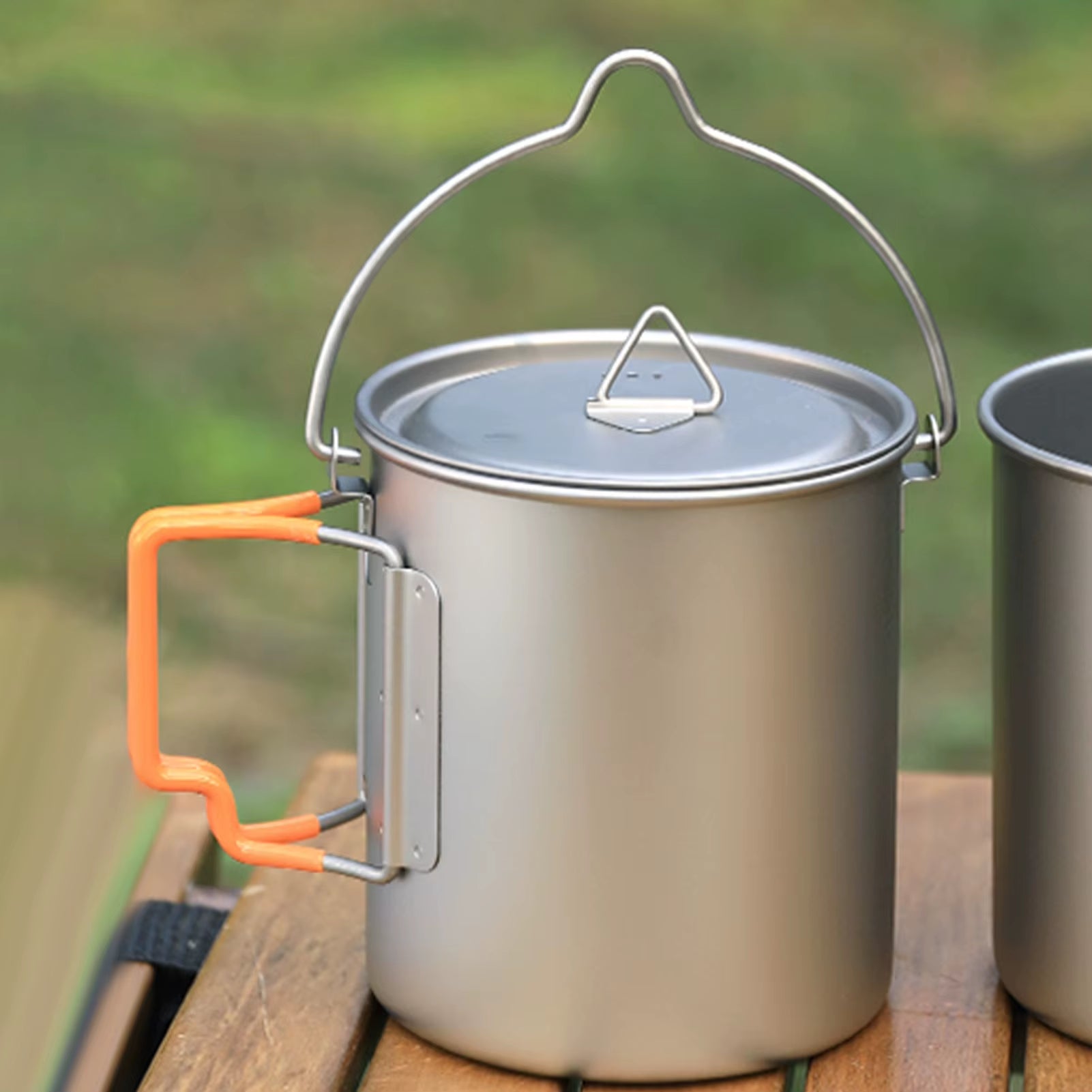 Stackable Mugs Camping Cups Travel Cups Foldable Handle Portable Outdoor Camping and Travel Cups Camping Cups Metal Camping Cup