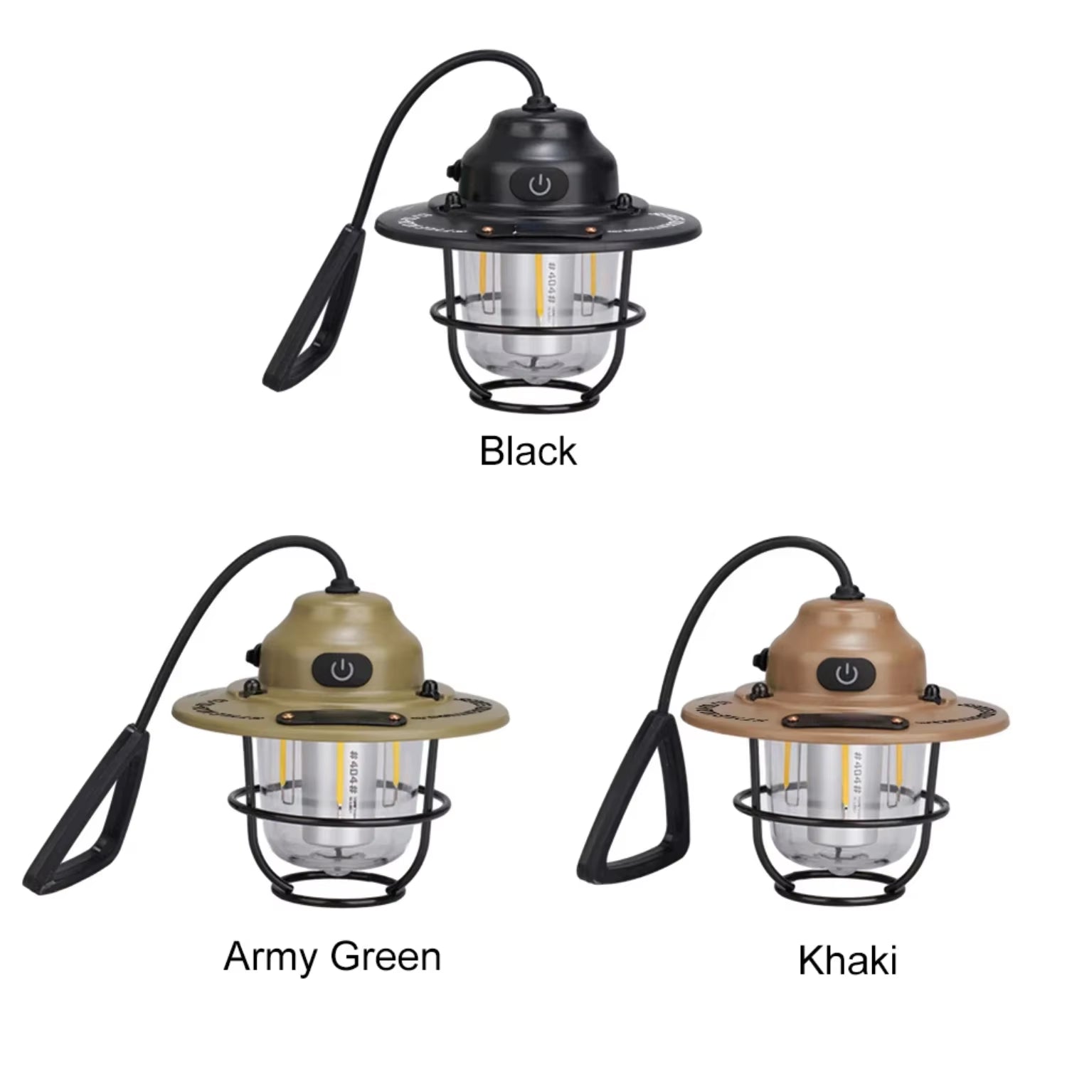 Camping Lantern Dimmable Camping Light Type C Charging Retro Camping Light 4 Light Modes Multifunction Fishing Camping